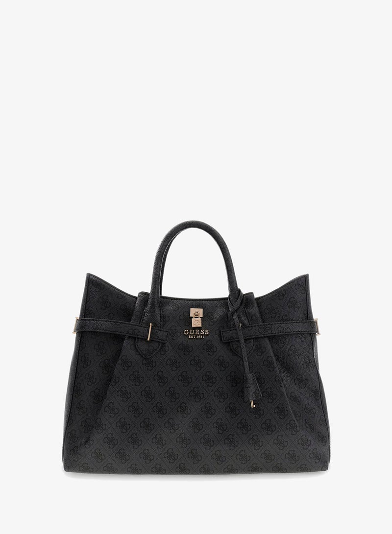 GUESS Yesba Logo Detail Satchel Bag - Image 1